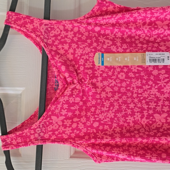 THEREABOUTS BRAND GIRLS PINK. WHITE, & YELLOW SUMMER TOPS SIZE MEDIUM 10-12 - Picture 2 of 15